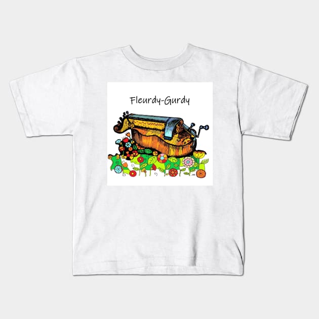 Fleurdy-gurdy Kids T-Shirt by inkle